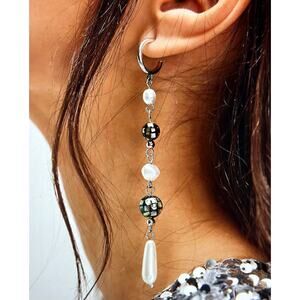 Free People Around the World Dangle Earrings Silver